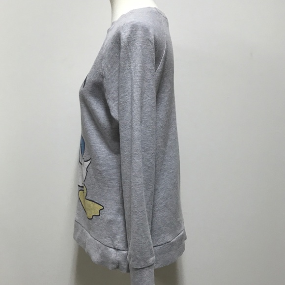 DISNEY SWEATSHIRT M DONALD DUCK SAILOR GRAPHIC GRAY SOFT DISNEYL… - Picture 9 of 9